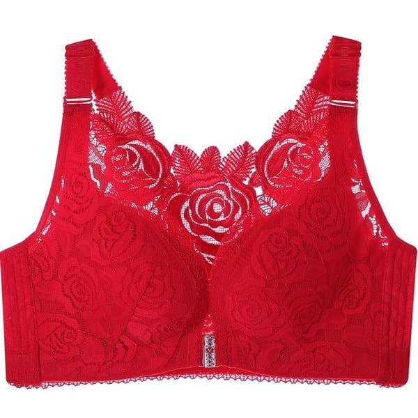 🎁 49% OFF🎁-- FitMe Rose Embroidery Front Closure Wirefree Bra