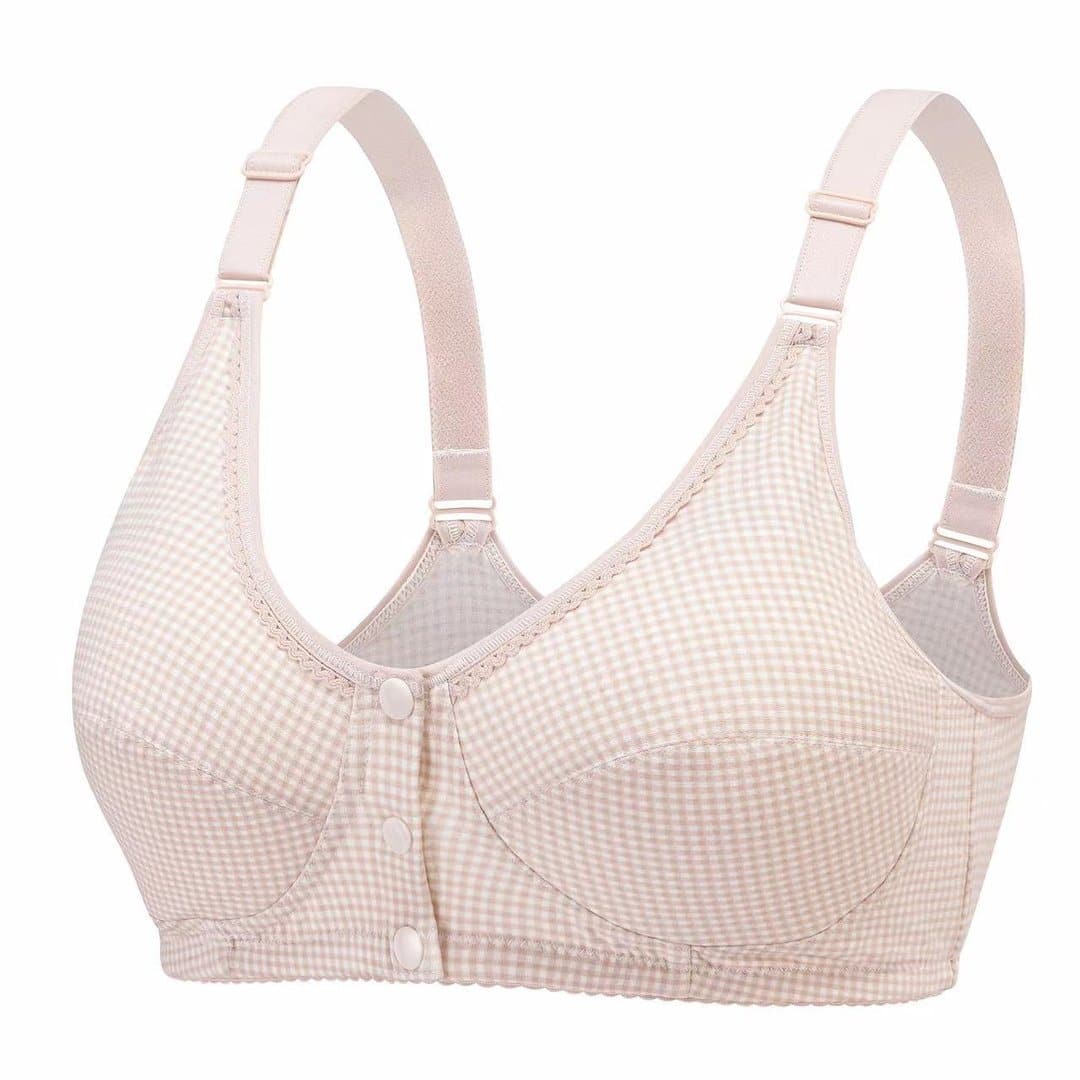 3 PCS Skin Friendly Cotton Front Button Bra