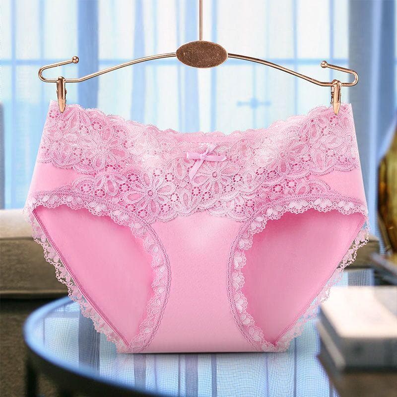 5 PCS Cotton Comfortable Sexy Lace Panties