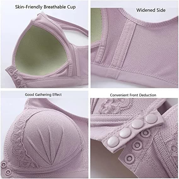 🥰BUY 1 GET 1 FREE🥰-2023 Front Button Breathable Skin-Friendly Cotton Bra