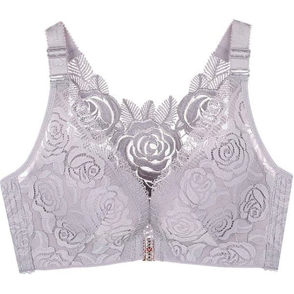 🎁 49% OFF🎁-- FitMe Rose Embroidery Front Closure Wirefree Bra