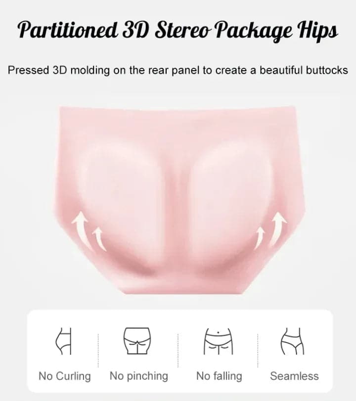 Pay1 Get 3(3packs) Premium Satin Antibacterial Ice Silk Moisture-absorbing Panties