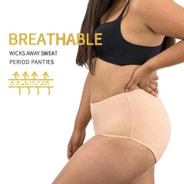 5PCS NEW NATERIALSET HIGH WAIST LEAK PROOF PANTIES