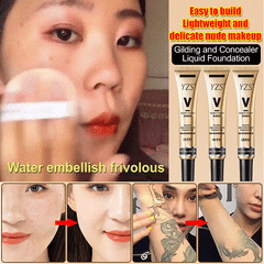 YZS Glitter Moisturizing Concealer Liquid Foundation