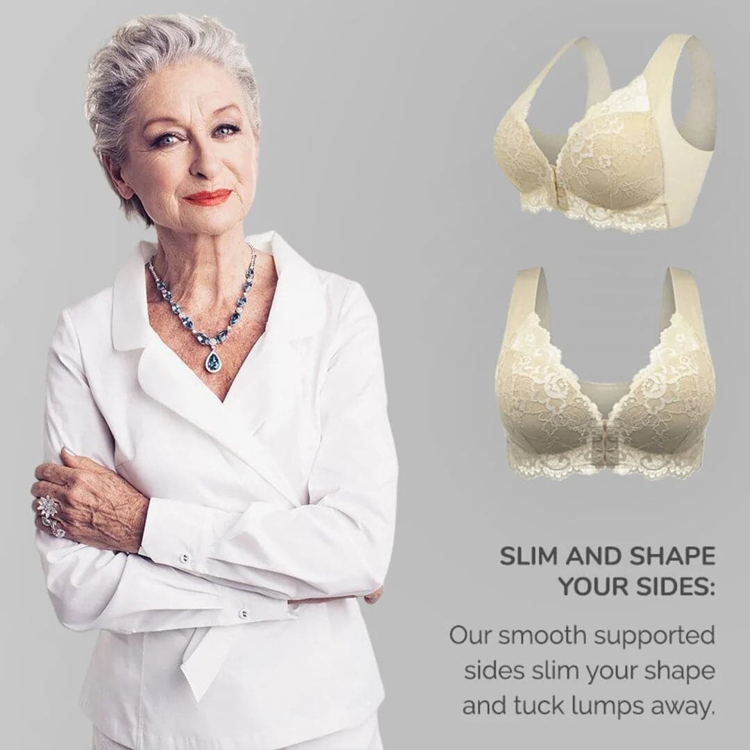 💝Mother's Day⏰Front Closure Invisible Lifting Wireless Bra - Plus Size Bra