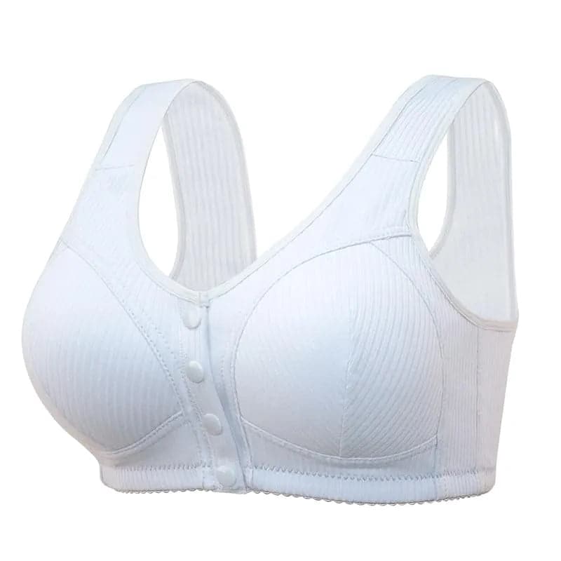 🎉BUY 1 GET 3 (3PACKS) COMFORTABLE FRONT-CLOSURE WIRELESS PLUS SIZE BUTTON BRA