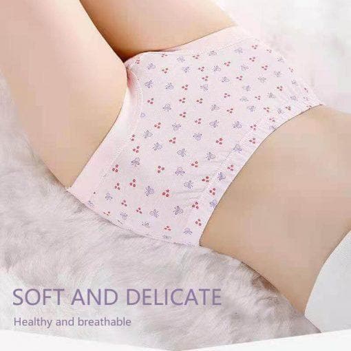 8 PCS Oversize 100 Cotton High Waist Older Plus Comfortable Panties