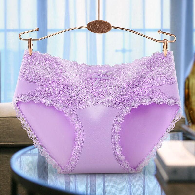 5 PCS Cotton Comfortable Sexy Lace Panties